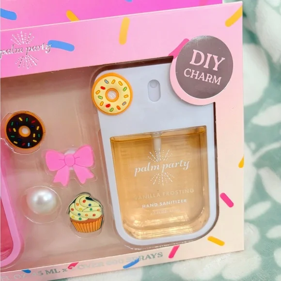Palm Party Sweet Treat Hand Sanitizer Set With DIY Charms 🍩💕 - Picture 3 of 4